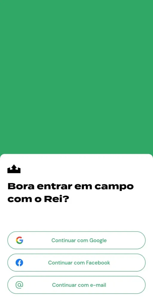 Tela do Rei do Pitaco para realizar cadatro