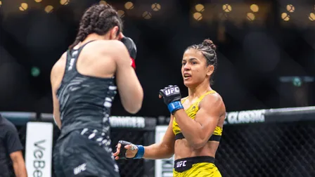 Rival de brasileira responde críticas antes de disputa de cinturão do UFC 332: “Vamos calar a boca deles”