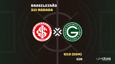 Internacional x Goiás: veja onde assistir ao vivo, horário, escalações e arbitragem
