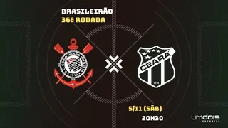 Corinthians x Ceará: onde assistir ao vivo, horário, escalações e arbitragem