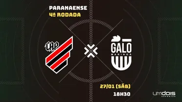 Athletico x Galo Maringá: Escalações prováveis, como assistir, data e horário