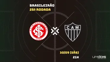 Internacional x Atlético-MG: Escalações prováveis, como assistir, data e horário