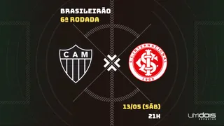 Atlético-MG x Internacional: onde assistir, horário, escalações e arbitragem