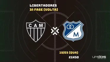 Atlético-MG x Millonarios: Escalações prováveis, como assistir, data e horário