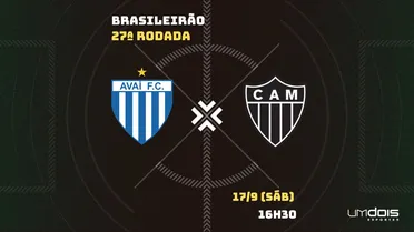 Avaí x Atlético-MG: veja onde assistir ao vivo, horário, escalações e arbitragem