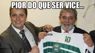Prisão de Lula e vice do Coritiba embalam memes para torcida do Atlético-PR