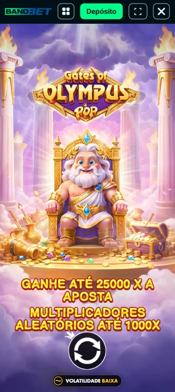 Gates of Olympus POP na oferta de "Jogo da Semana" na Bandbet
