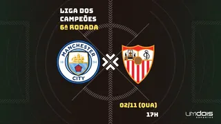 Manchester City x Sevilla: veja onde assistir ao vivo, horário e escalações