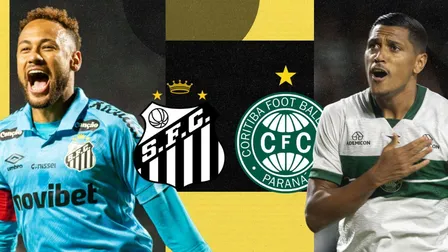 Santos x Coritiba: Escalações e onde assistir ao vivo