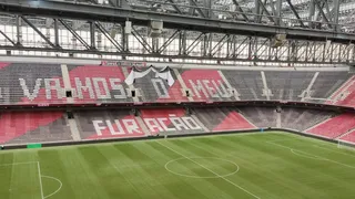 Torcida do Athletico prepara mosaico para a finalíssima na Arena