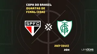 São Paulo x América-MG: veja onde assistir ao vivo, horário, escalações e arbitragem