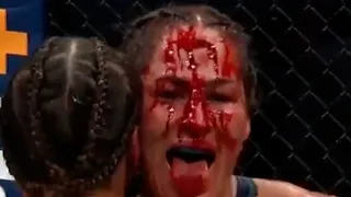 Em luta sangrenta, curitibana Jennifer Maia vence americana no UFC 264
