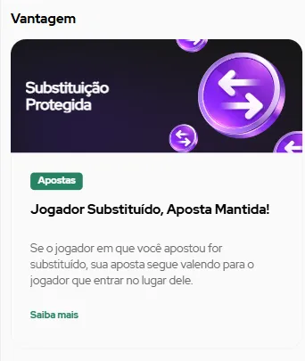 Substituição Protegida na Pitaco válida apenas para o jogador original