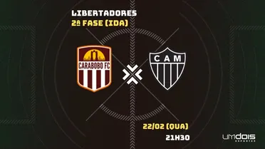 Carabobo x Atlético-MG: Escalações prováveis, como assistir, data e horário