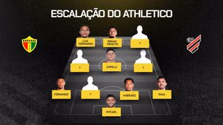 Brusque x Athletico: escalações confirmadas para o duelo da Copa do Brasil