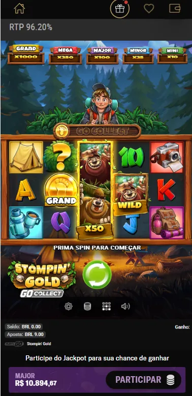 Stompin' Gold Go Collect na BetMGM com opções de apostas especiais e jackpot de até 10.000x