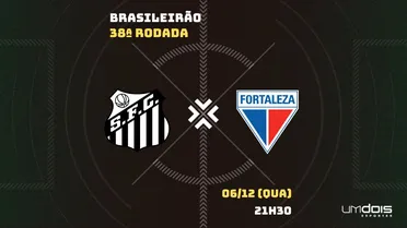 Santos x Fortaleza: escalações prováveis, como assistir, data e horário