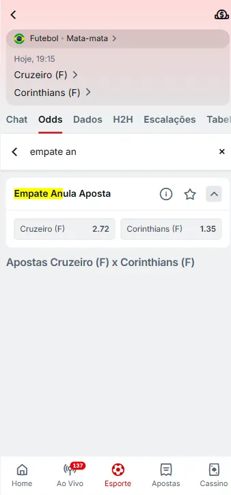 Mercado de Empate Anula no Brasileirão Feminino com odds na Superbet