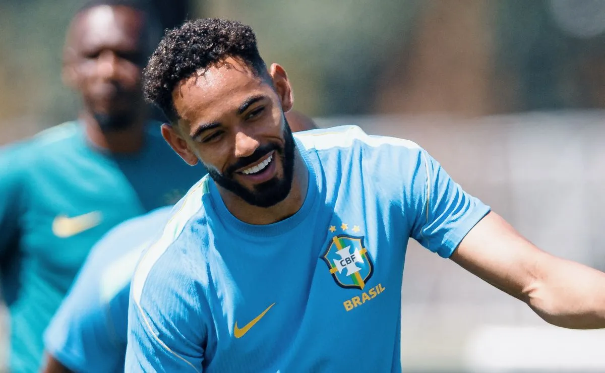 Matheus Cunha participa de treinamento da seleção brasileira antes da estreia na Copa do Mundo de 2026.
