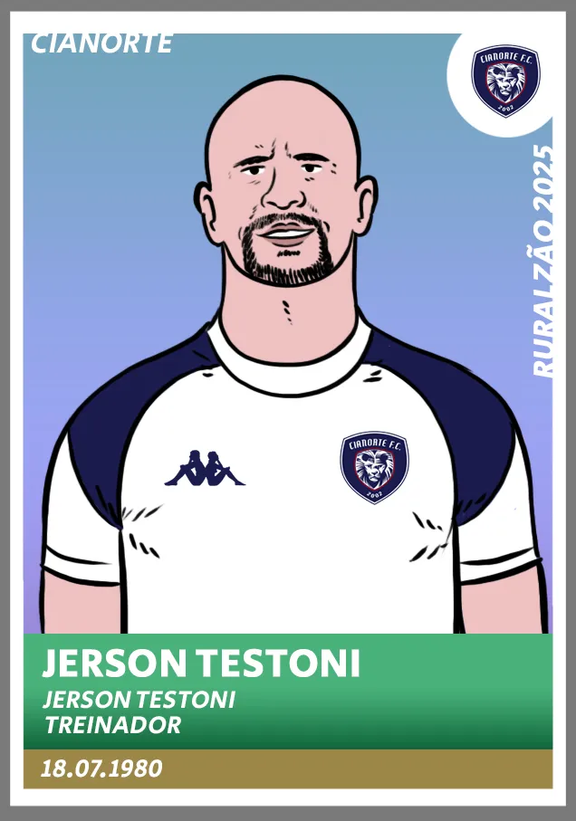 Guia Paranaense 2025 - figurinha Jerson Testoni Cianorte