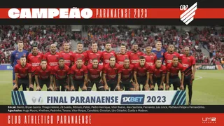 Baixe o pôster do Athletico campeão do Campeonato Paranaense 2023