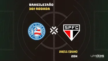 Bahia x São Paulo: escalações prováveis, como assistir, data e horário