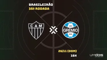 Atlético-MG x Grêmio: escalações prováveis, como assistir, data e horário 