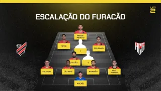 Athletico x Atlético-GO: Confira as escalações oficiais