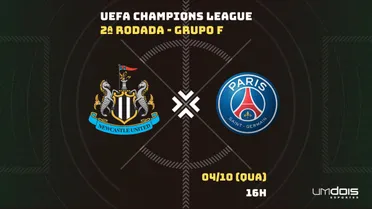 Newcastle x Paris Saint-Germain: Escalações prováveis, como assistir, data e horário