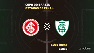 Internacional x América-MG: onde assistir, horário, escalações e arbitragem