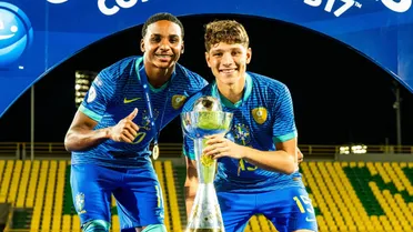 Com dupla do Athletico, Brasil é campeão do Sul-Americano sub-17