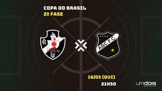 Vasco x ABC-RN: Escalações prováveis, como assistir, data e horário