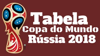 Tabela da Copa do Mundo Rússia 2018