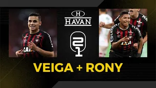 Raphael Veiga e Rony: especial do Athletico na Sul-Americana