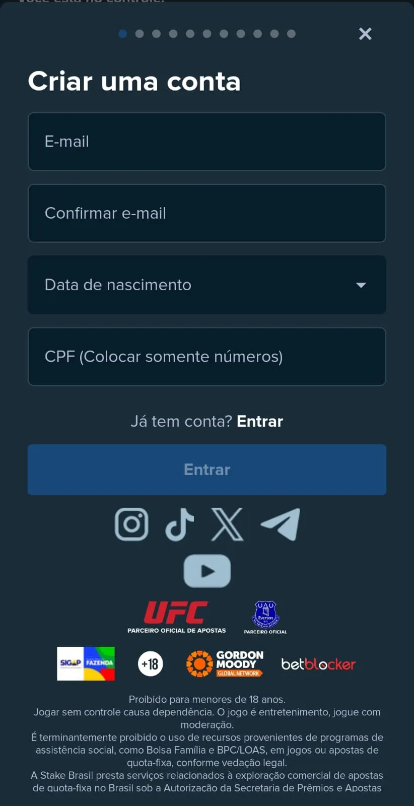 Stake login