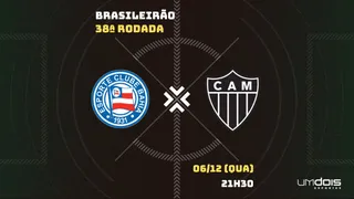Bahia x Atlético-MG: escalações prováveis, como assistir, data e horário