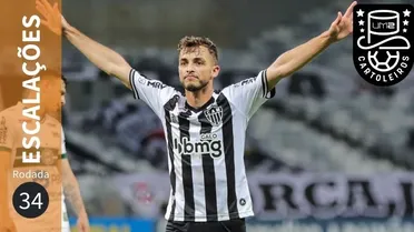 Confira as prováveis escalações de todos os times na 34ª rodada do Brasileirão