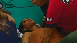 Bicampeã olímpica Jaqueline desmaia durante entrevista ao vivo na TV