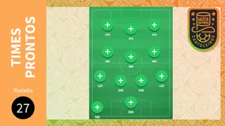 Cartola FC 2018 – 27ª rodada: sugestão de times para pontuar e valorizar