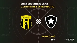 Guaraní x Botafogo: Escalações prováveis, como assistir, data e horário