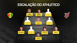 Brusque x Athletico: escalações confirmadas para o duelo da Copa do Brasil