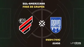 Athletico x Rayo Zuliano: Escalações prováveis, como assistir, data e horário