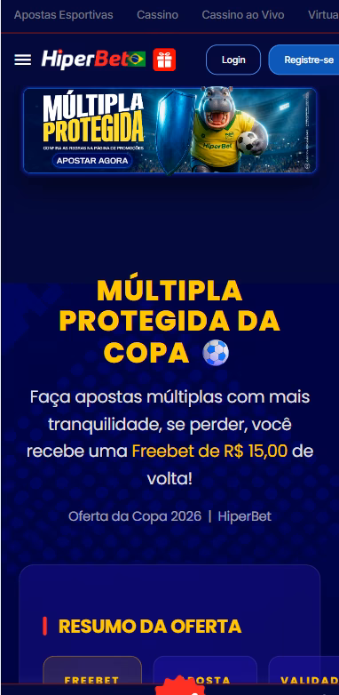 Multipla protegida da Copa do Mundo na Hiperbet