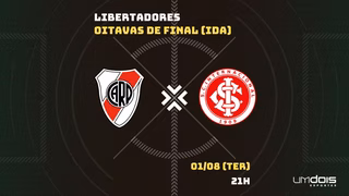River Plate x Internacional: Escalações prováveis, como assistir, data e horário