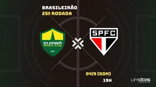 Cuiabá x São Paulo: veja onde assistir ao vivo, horário, escalações e arbitragem