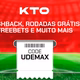 Código de indicação KTO: use UDEMAX em Julho de 2026