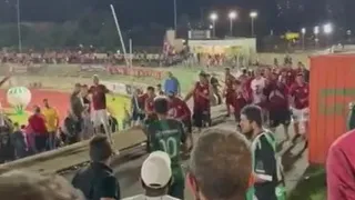 Torcedores de Athletico e Maringá brigam nas arquibancadas; veja os vídeos