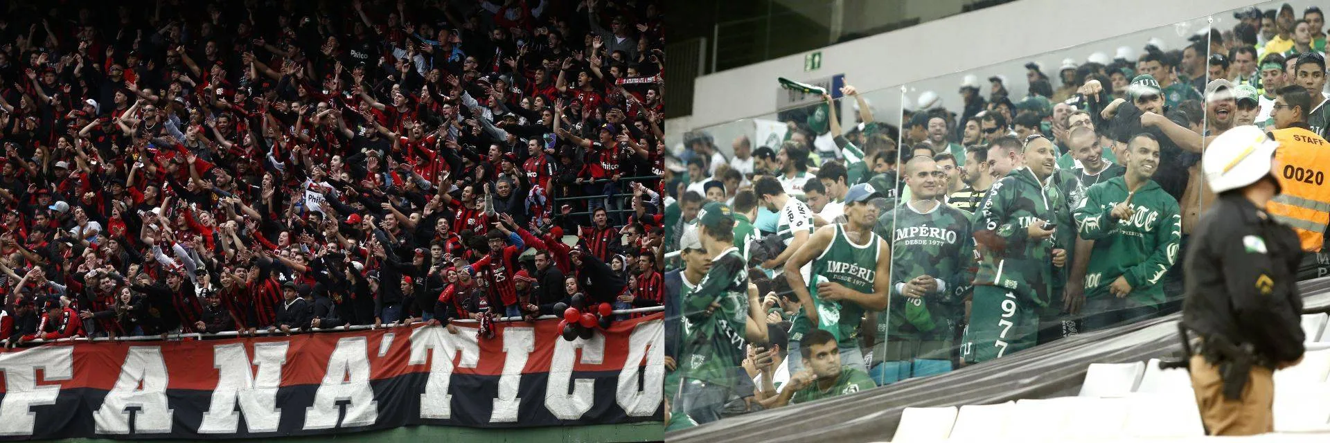 Atleticanos no Couto e coxas-brancas na Arena como visitantes: nova ordem à vista? (Fotos: Hugo Harada e Daniel Castellano/ Gazeta do Povo)