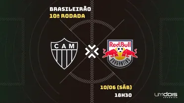 Atlético-MG x Bragantino: Escalações prováveis, como assistir, data e horário