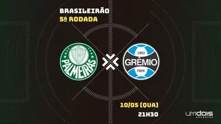 Palmeiras x Grêmio: onde assistir, horário, escalações e arbitragem
